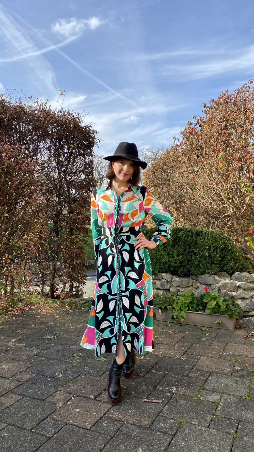 Hemdblusenkleid mit Print – Bild 11