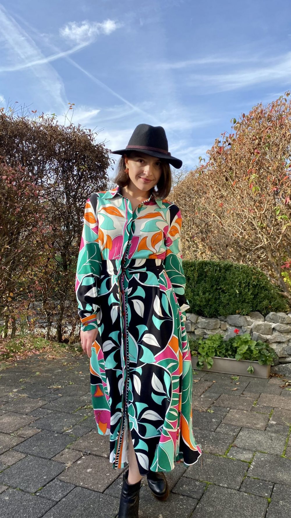 Hemdblusenkleid mit Print – Bild 13