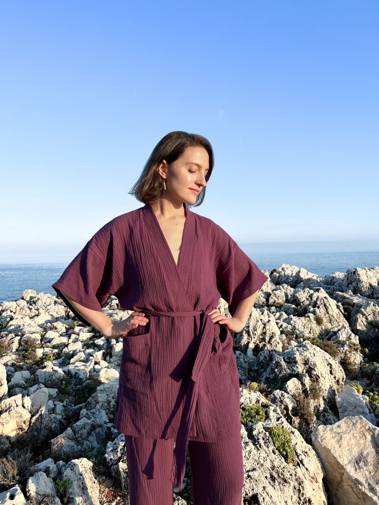 Kurzes Kimono