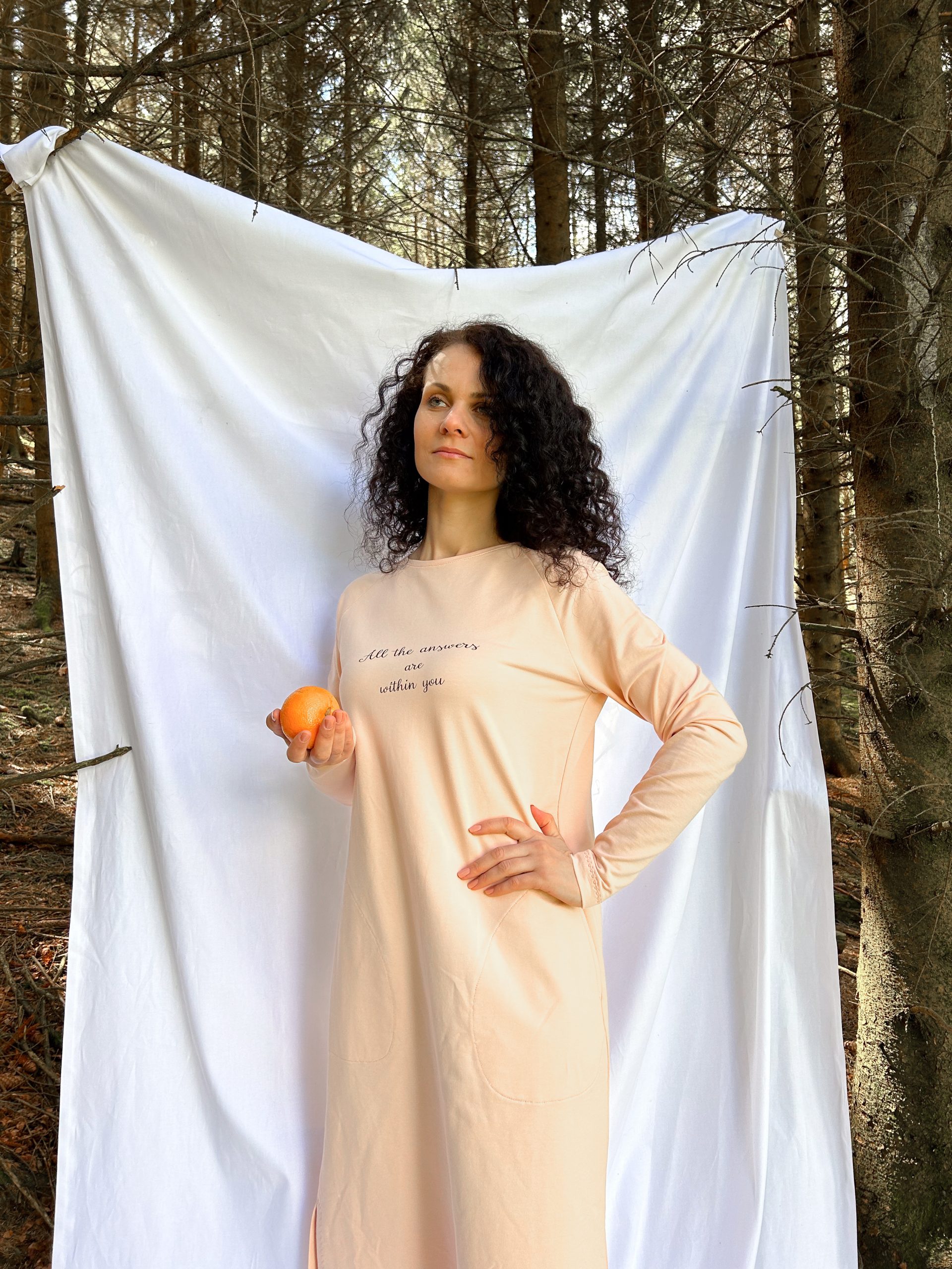 Kleid mit Raglanärmeln – Lange Tunika – Bild 17