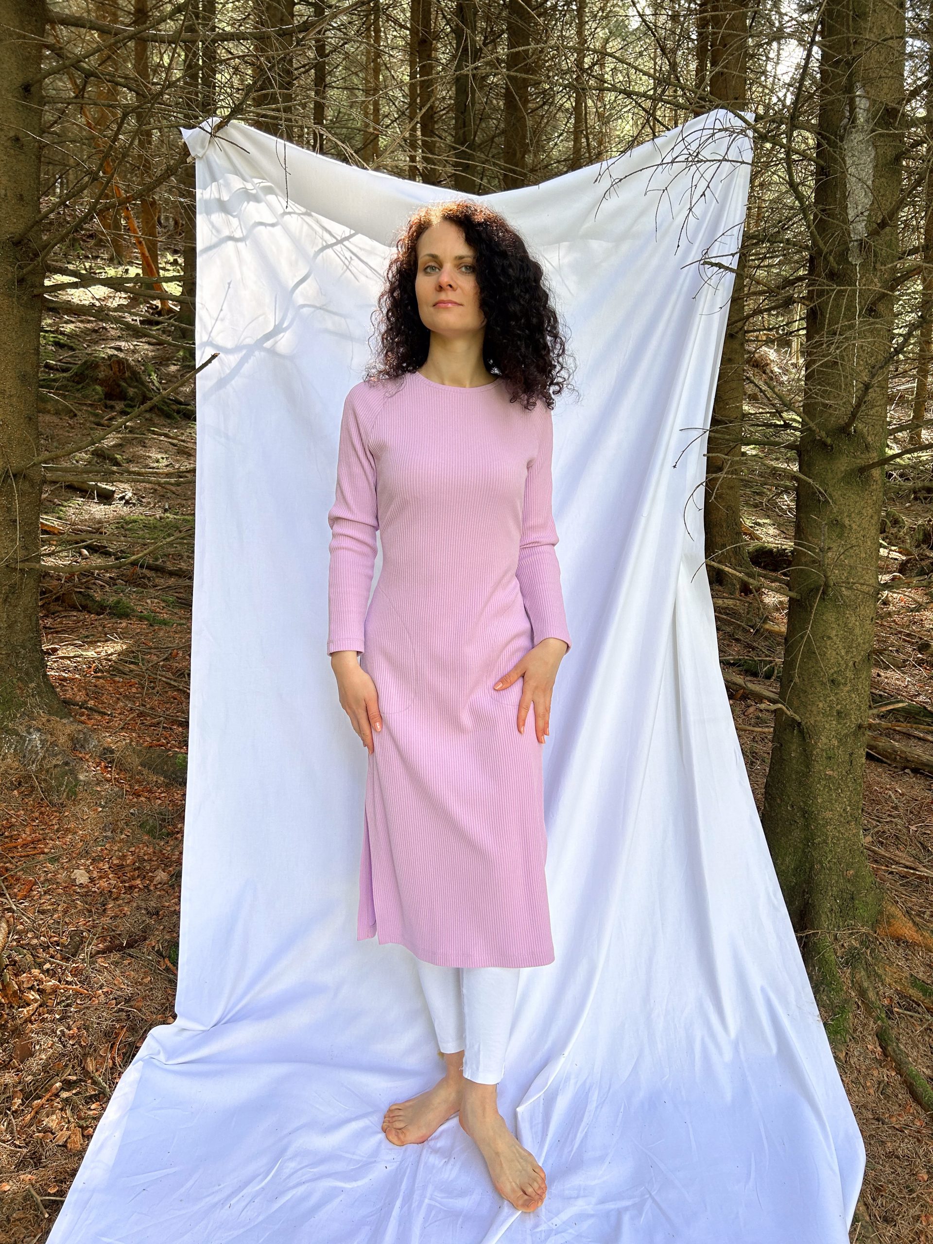 Kleid mit Raglanärmeln – Lange Tunika – Bild 12