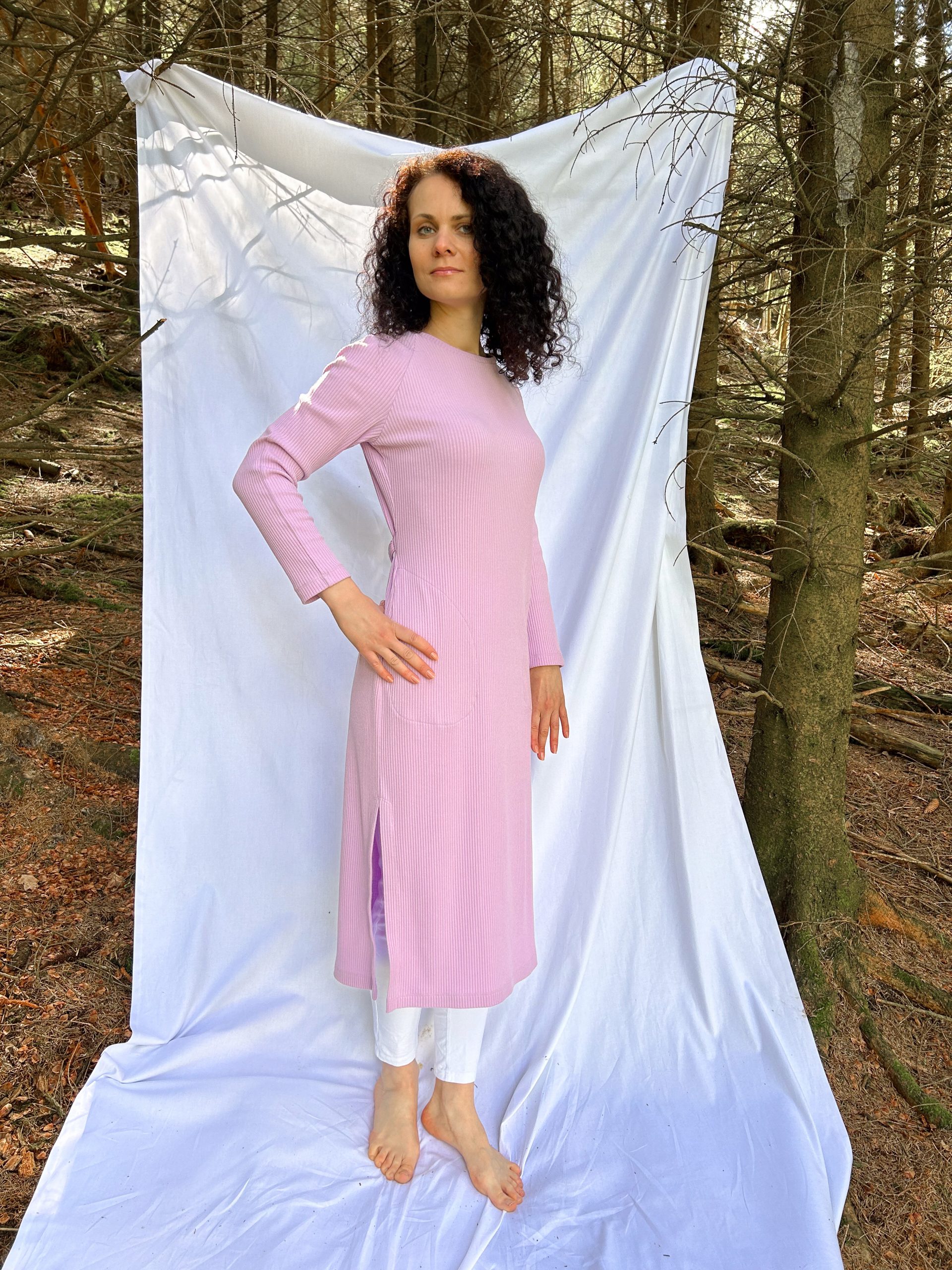 Kleid mit Raglanärmeln – Lange Tunika – Bild 13
