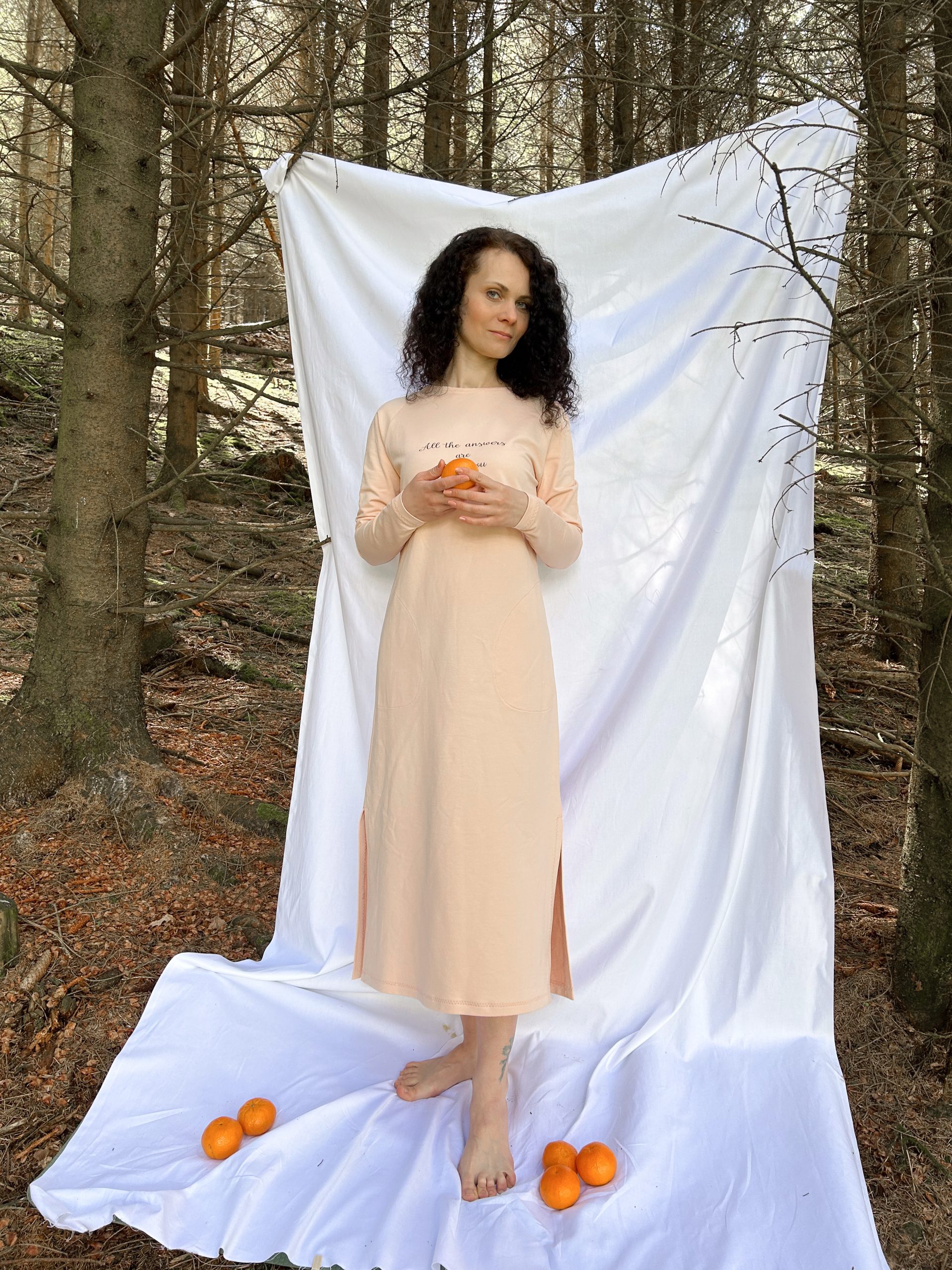 Kleid mit Raglanärmeln – Lange Tunika – Bild 20