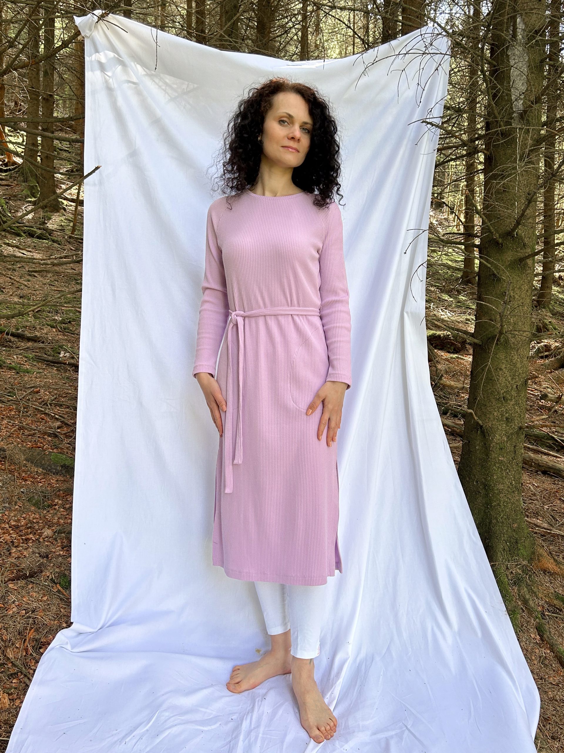 Kleid mit Raglanärmeln – Lange Tunika – Bild 4