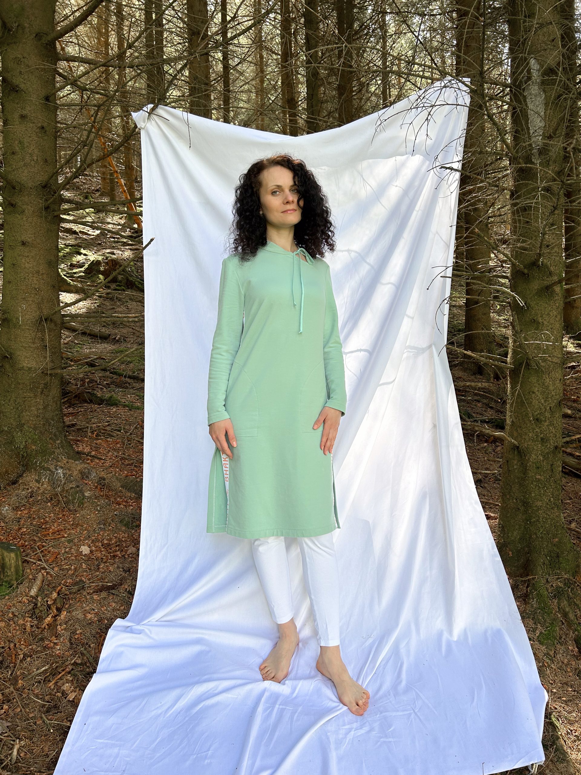 Tunic dress with bhakti stripes - Image 19