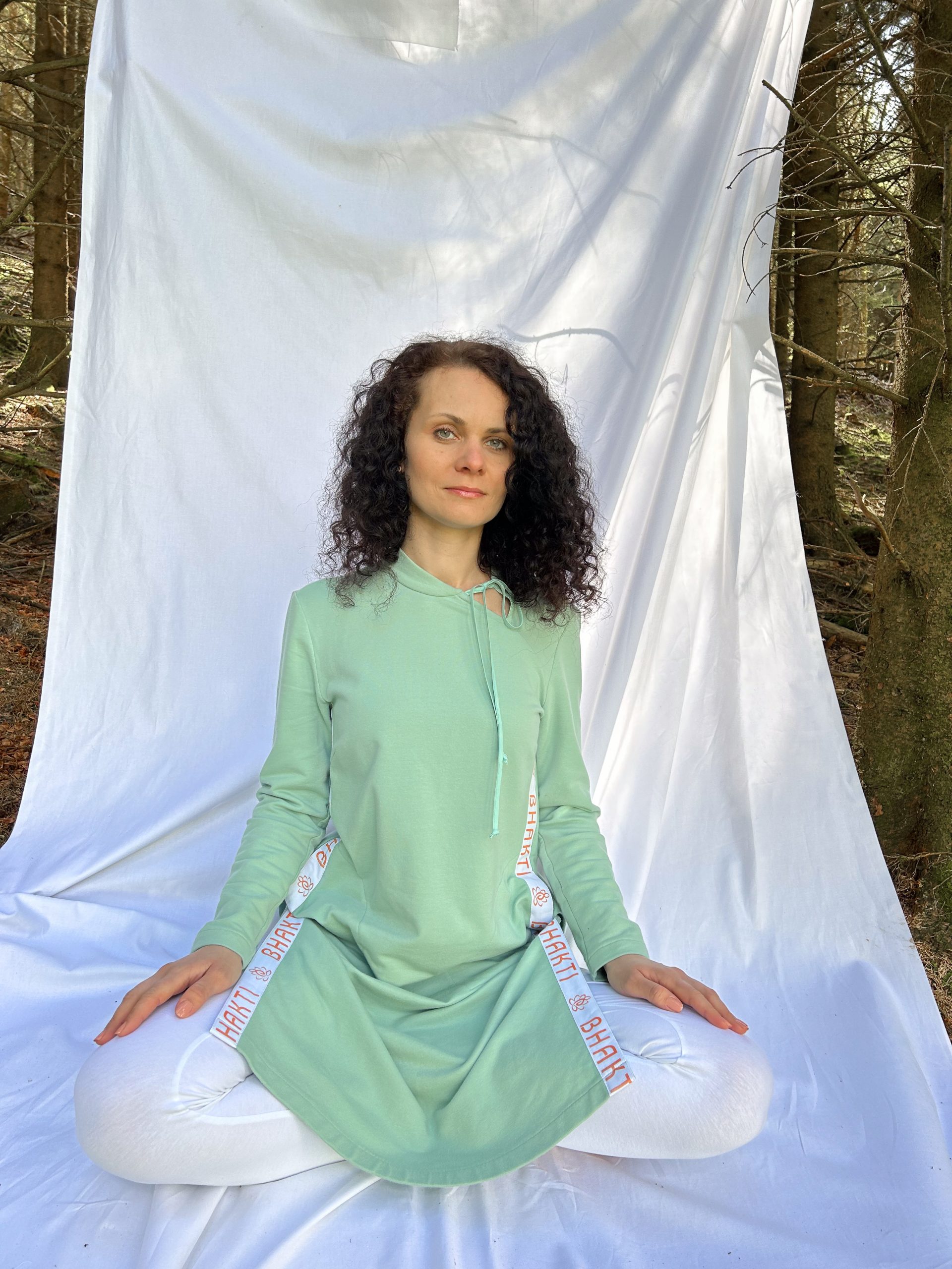 Tunic dress with bhakti stripes - Image 11