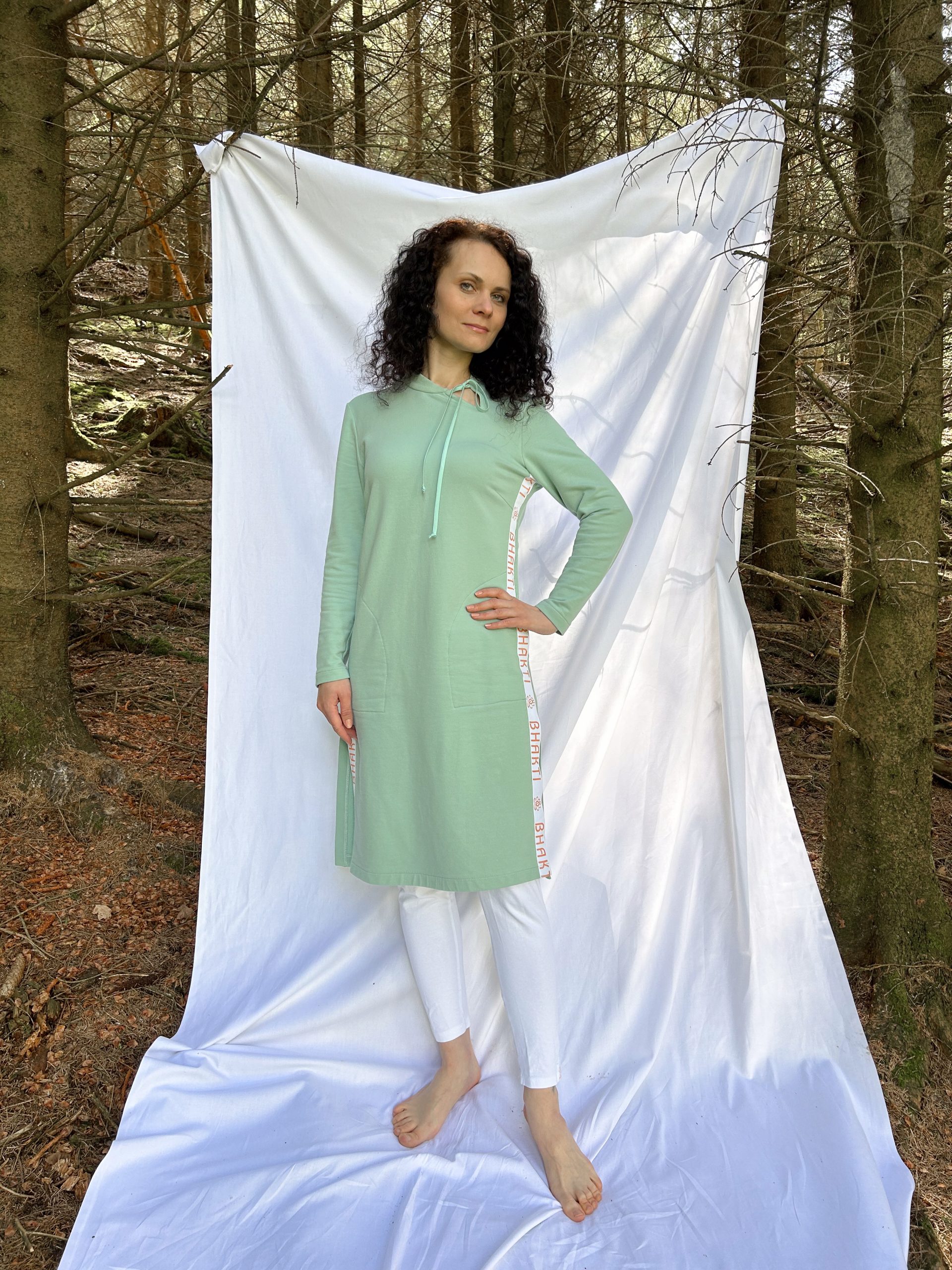 Tunic dress with bhakti stripes - Image 18