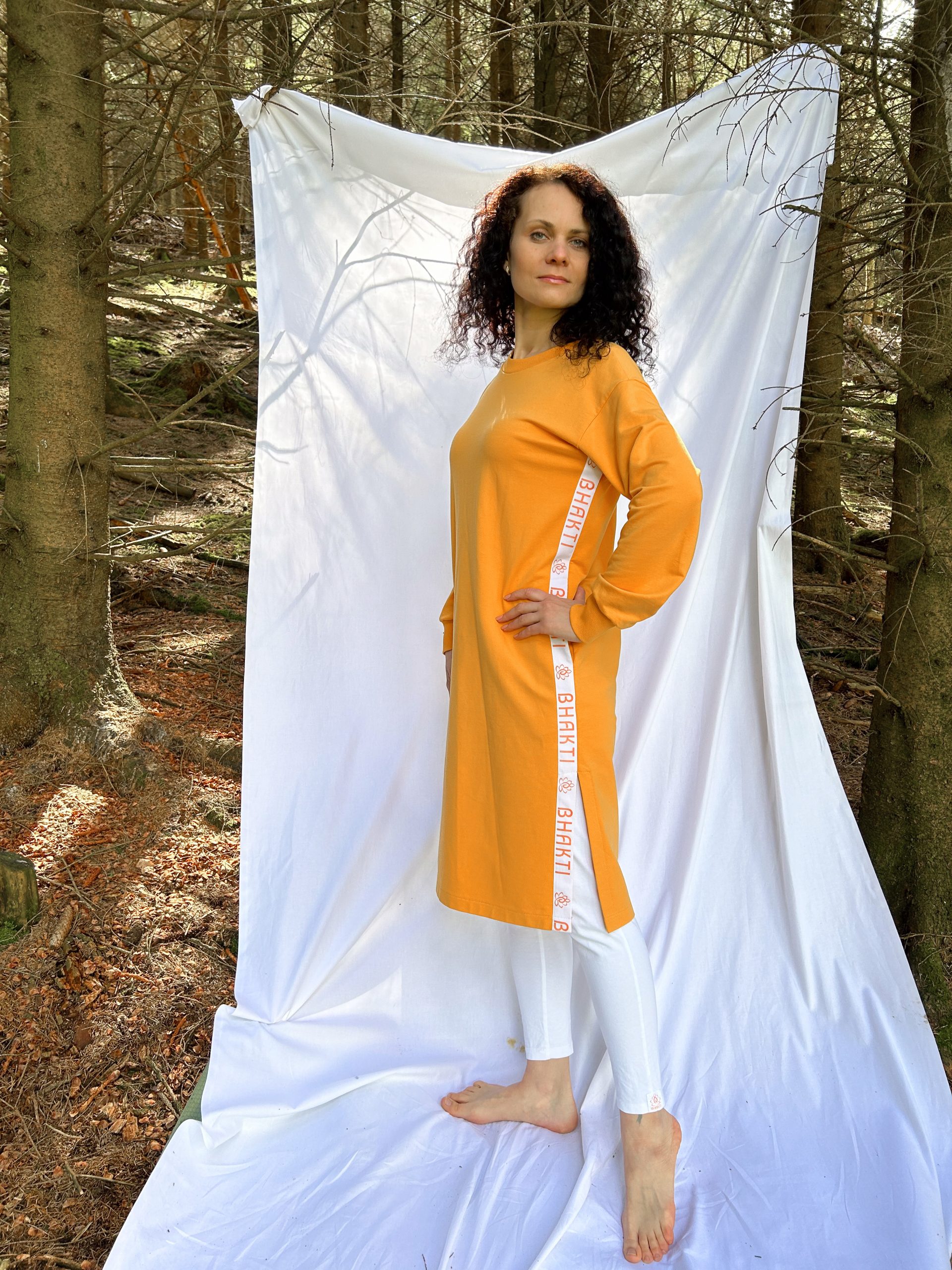 Tunic dress with bhakti stripes - Image 5