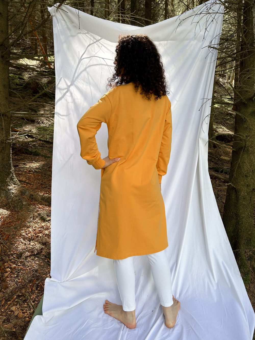 Tunic dress with bhakti stripes - Image 3