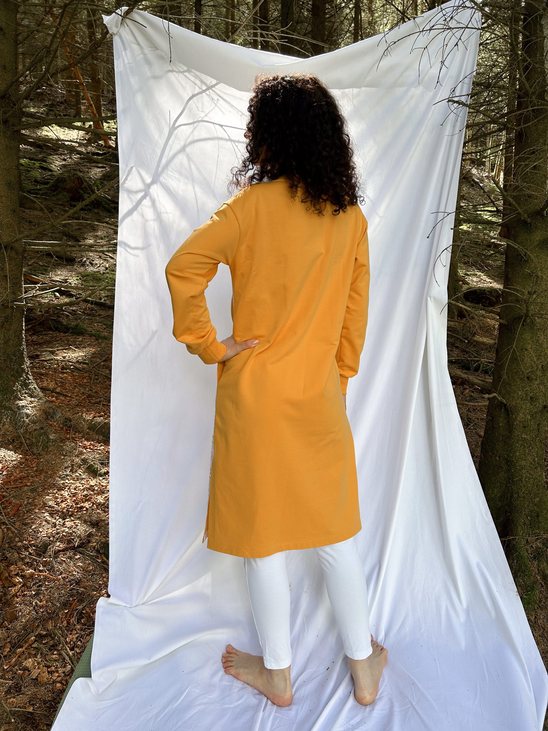 Tunic dress with bhakti stripes - Image 3