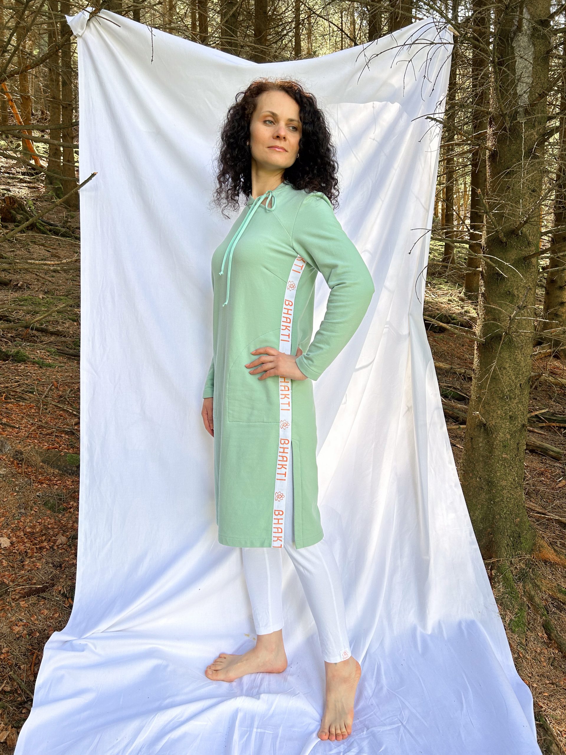 Tunic dress with bhakti stripes - Image 16