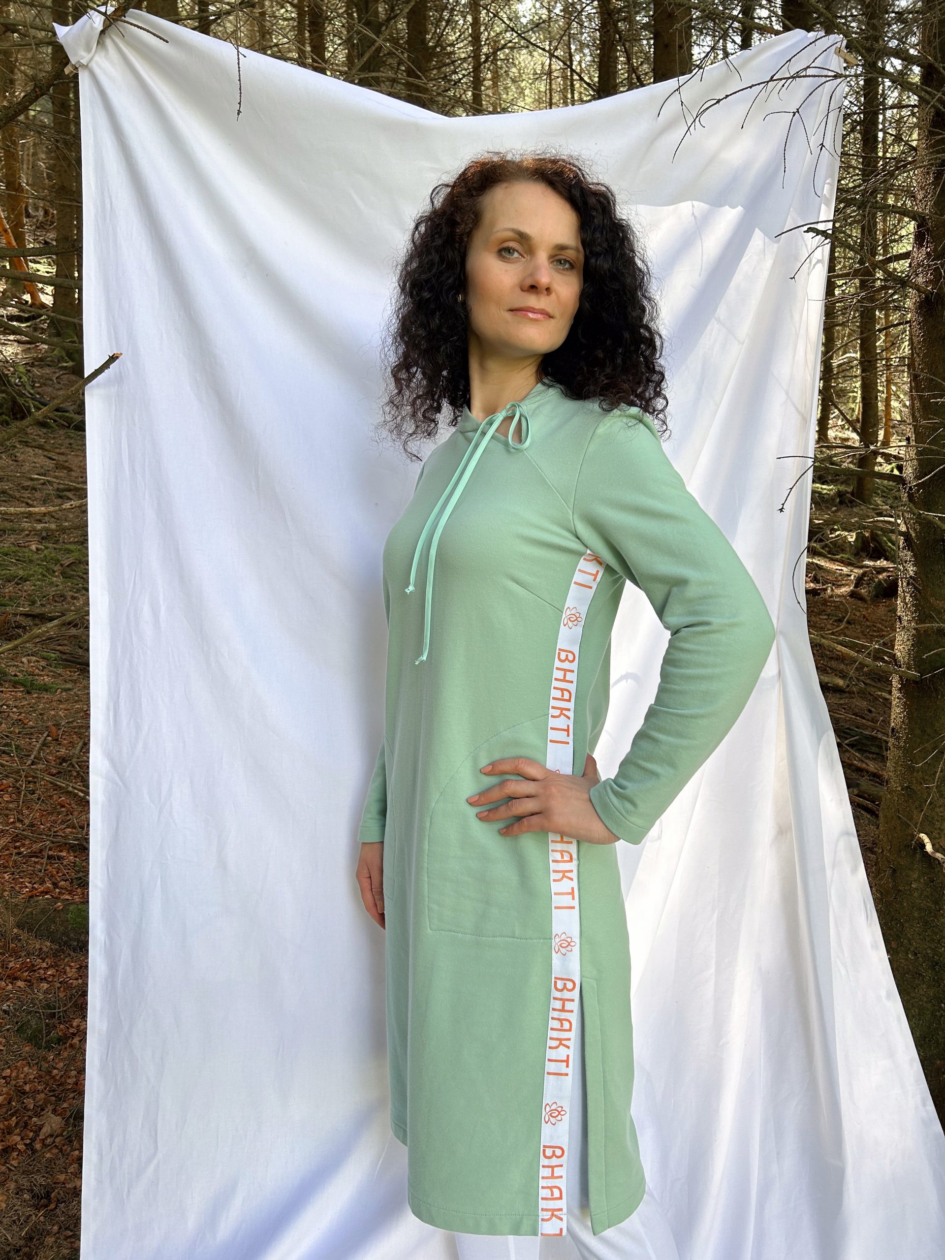 Tunic dress with bhakti stripes - Image 15