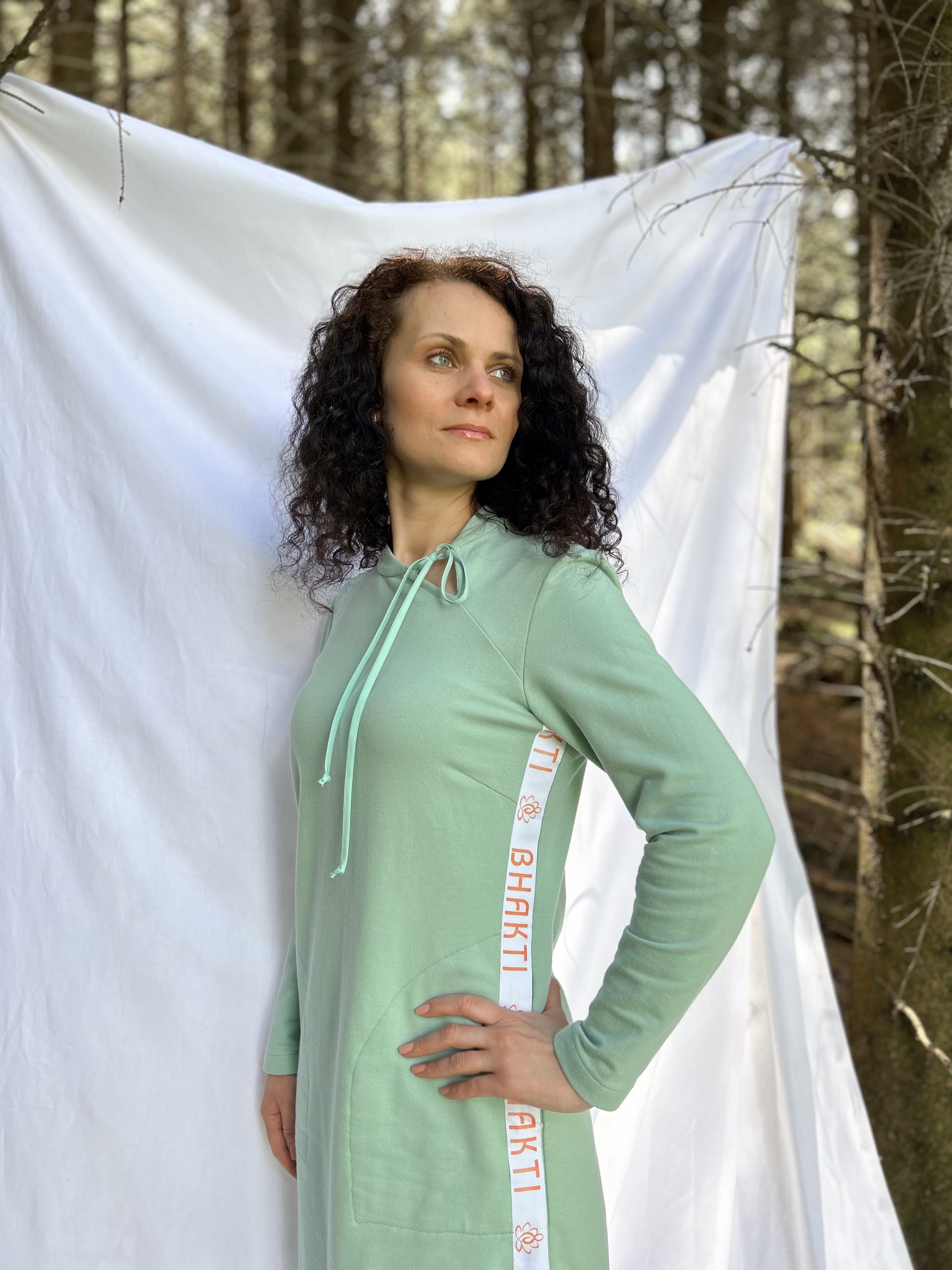 Tunic dress with bhakti stripes - Image 14